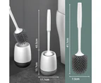 1Pc Silicone Toilet Brush,Grey