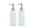 2Pcs Hand Sanitizer Bottles,White