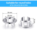 6Pcs-Sink Overflow Ring-Hollow Core Ring