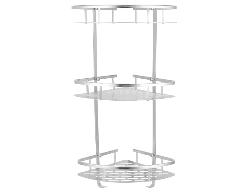 3 Tiers Corner Shower Shelf Wall Mounted Shower Organizer Storage Rack For Toilet Kitchen