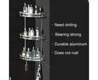 3 Tiers Corner Shower Shelf Wall Mounted Shower Organizer Storage Rack For Toilet Kitchen