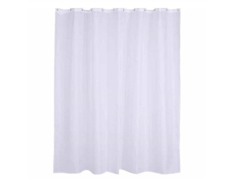 1Pc Shower Curtain Peva Pure White Single Curtain Width 180*Height 200+Hanging Rings