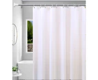 1Pc Shower Curtain Peva Pure White Single Curtain Width 180*Height 200+Hanging Rings