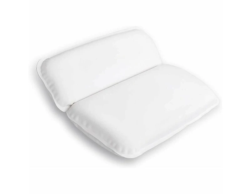 Bath Pillow Waterproof Non-Slip Spa Bath Pillow Bath Pillow Ergonomic Bath Pillow White(39 X 31 Cm)