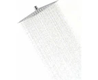 Stainless Steel Shower Head - Water Saving Shower, 30Cm Square Shower Head, Universal Rain Shower Head 1/2 Inch Thread, 360° Rotatable