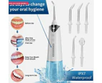 Waterpik Cordless Water Flosser Teeth Cleaner Portable Dental Floss 8 Jet Tips