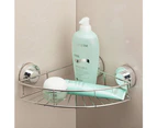 Punch-Free Suction Cup Bath Shelf Holder Caddy Shelf Stainless Steel Tripod Rack