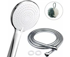 Large & High Pressure Shower Head With 1.5M Tube, Universal Handheld Shower Head, Water Saving High Pressure Shower, Lumten Premium Shower Set