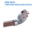 Anti-limescale Shower Head Water Saving 3-Layer High Pressure Filtration System With 3 Shower Modes