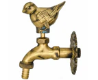 Outdoor Faucet Garden Faucet Animal Shape Faucet Antique Brass Bird Faucet Mop/Garden Watering Animal Faucet