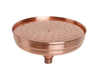 Copper Shower Head, 20cm (8 Inch) Diameter, High Pressure Fixed Shower Head With Adjustable Angle Shower Head Ti Shower Head