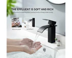 Black Waterfall Basin Faucet - Bathroom Mixer - Modern Style - Single Lever Hot And Cold - Adjustable (Model)