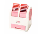 2022 Clearance,Portable Battery Powered/USB Air Conditioner Fan Dual Bladeless Safe Mini Fan