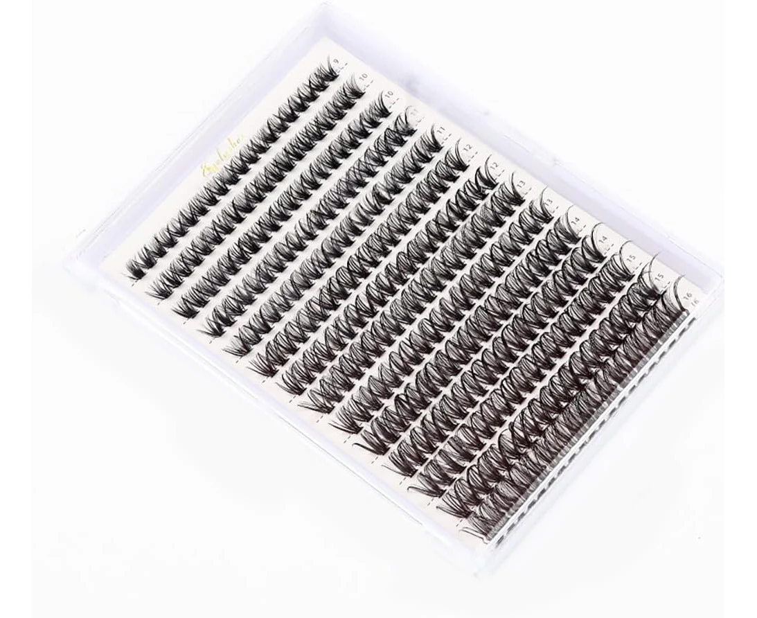 320 Cluster Eyelashes,Natural Lashes,Curling Eyelashes,Extended Eyelashes,Soft Individual Eyelashes