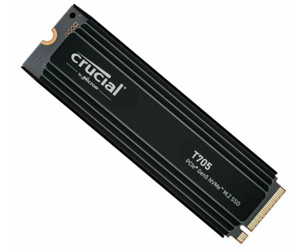 Crucial T705 1TB Gen5 NVMe SSD with Heatsink