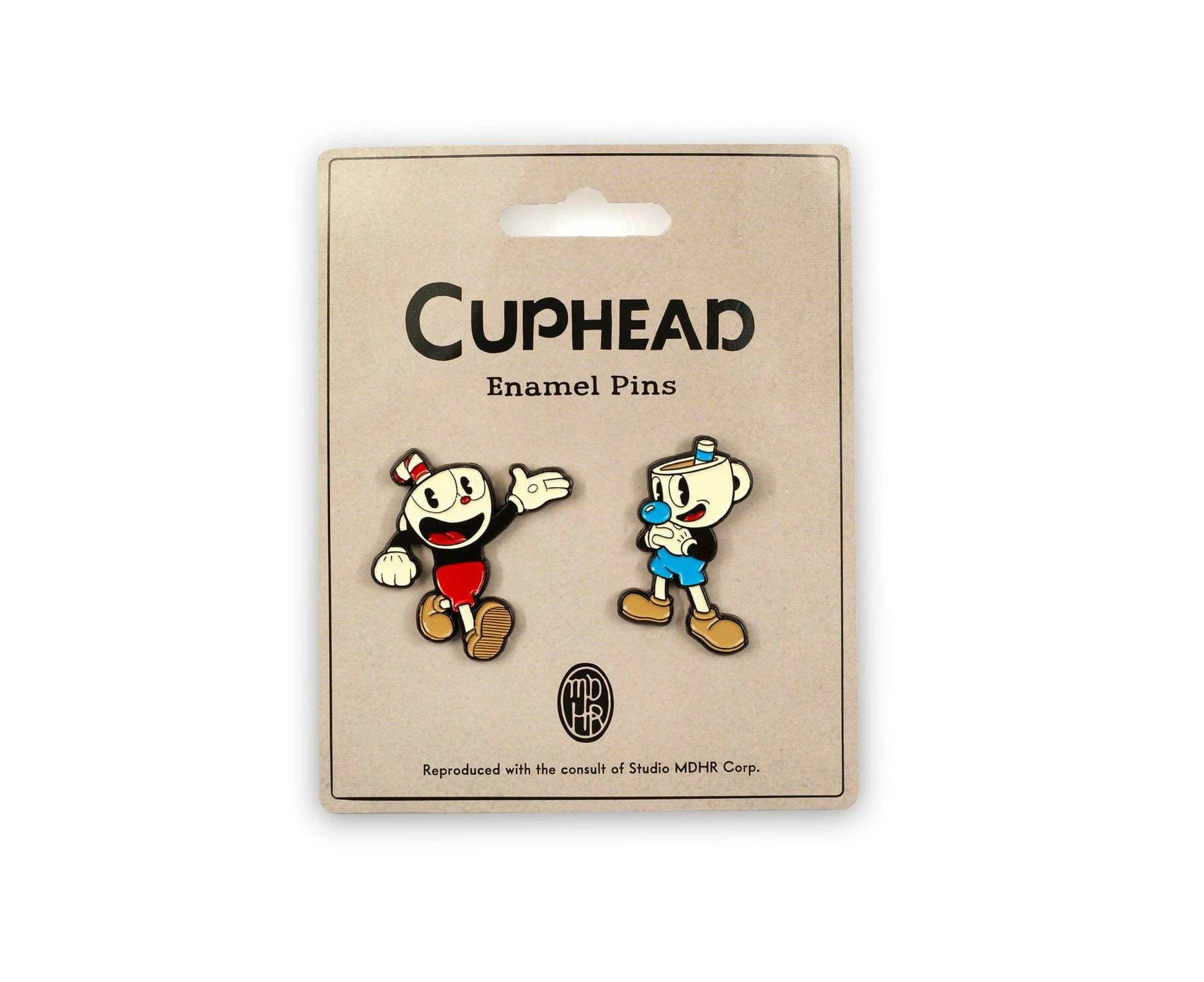 Cuphead & Mugman Pin Set | Official Cuphead Collectible Enamel Pins | Set of 2