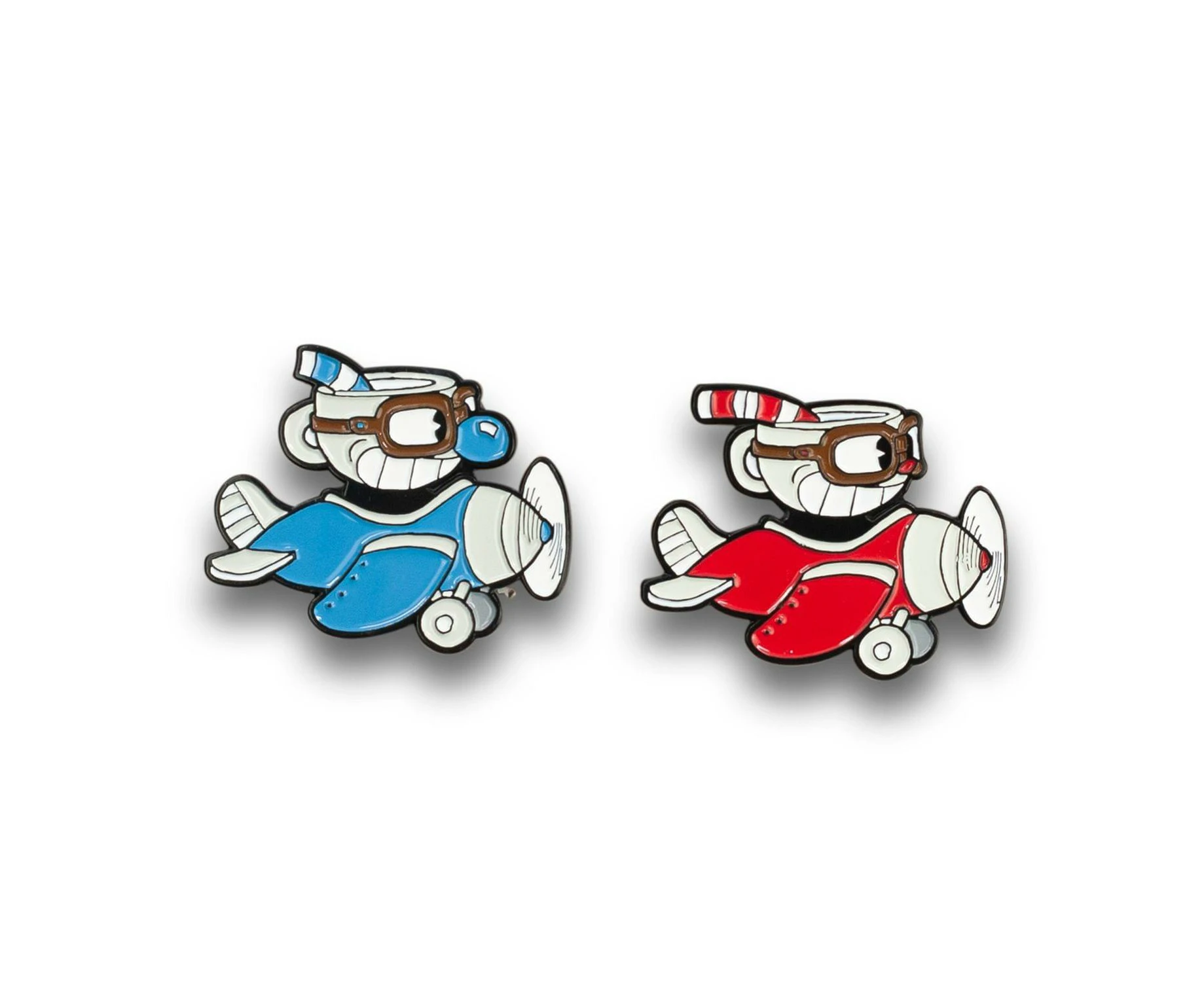 Cuphead & Mugman Collector’s Edition Planes Enamel Pin Set