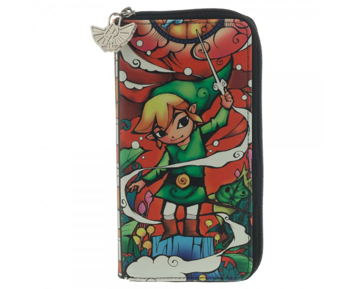 The Legend of Zelda Animated Link Zip Around Clutch Wallet