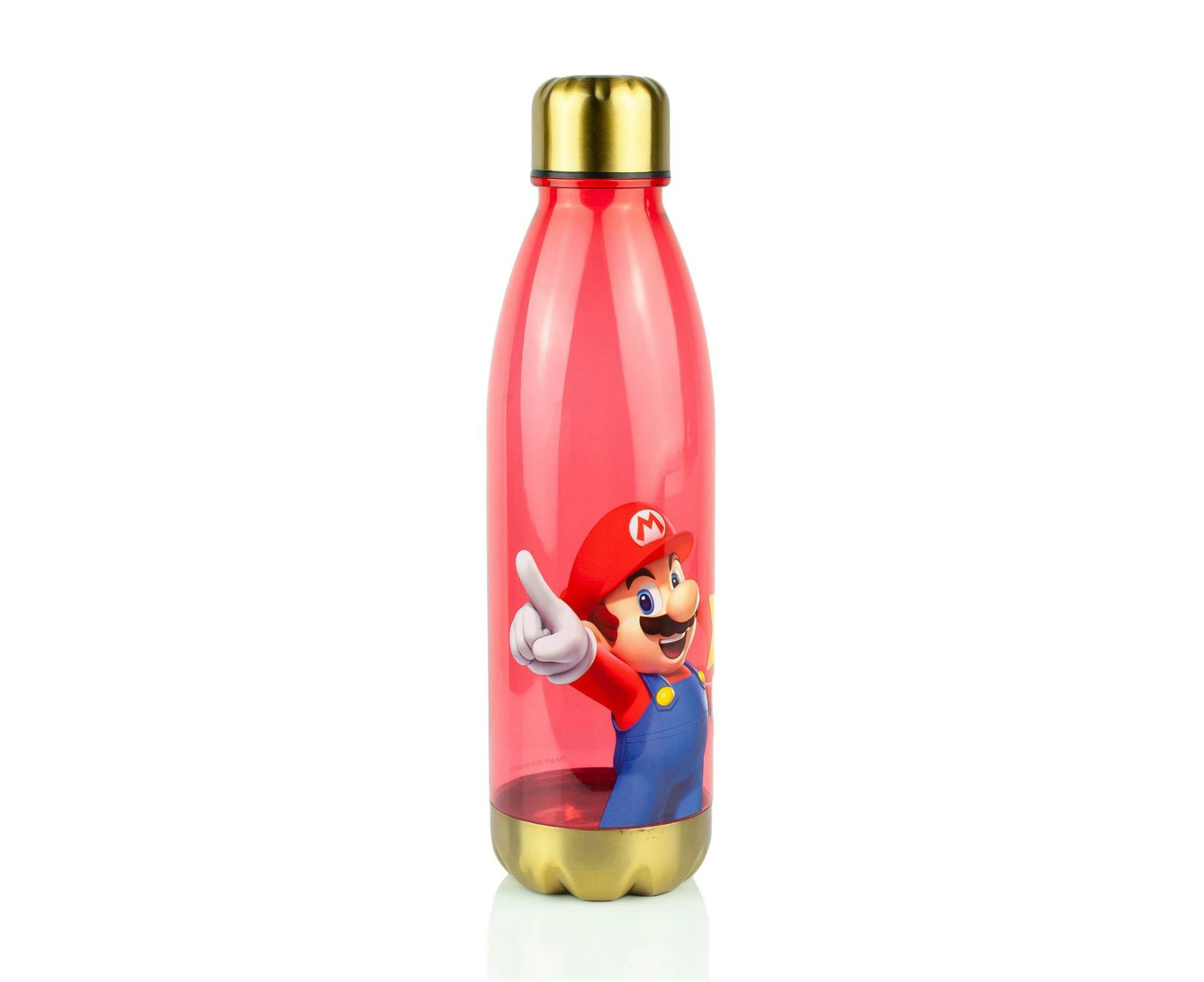 Super Mario Bros Red Plastic Water Bottle | 20 oz