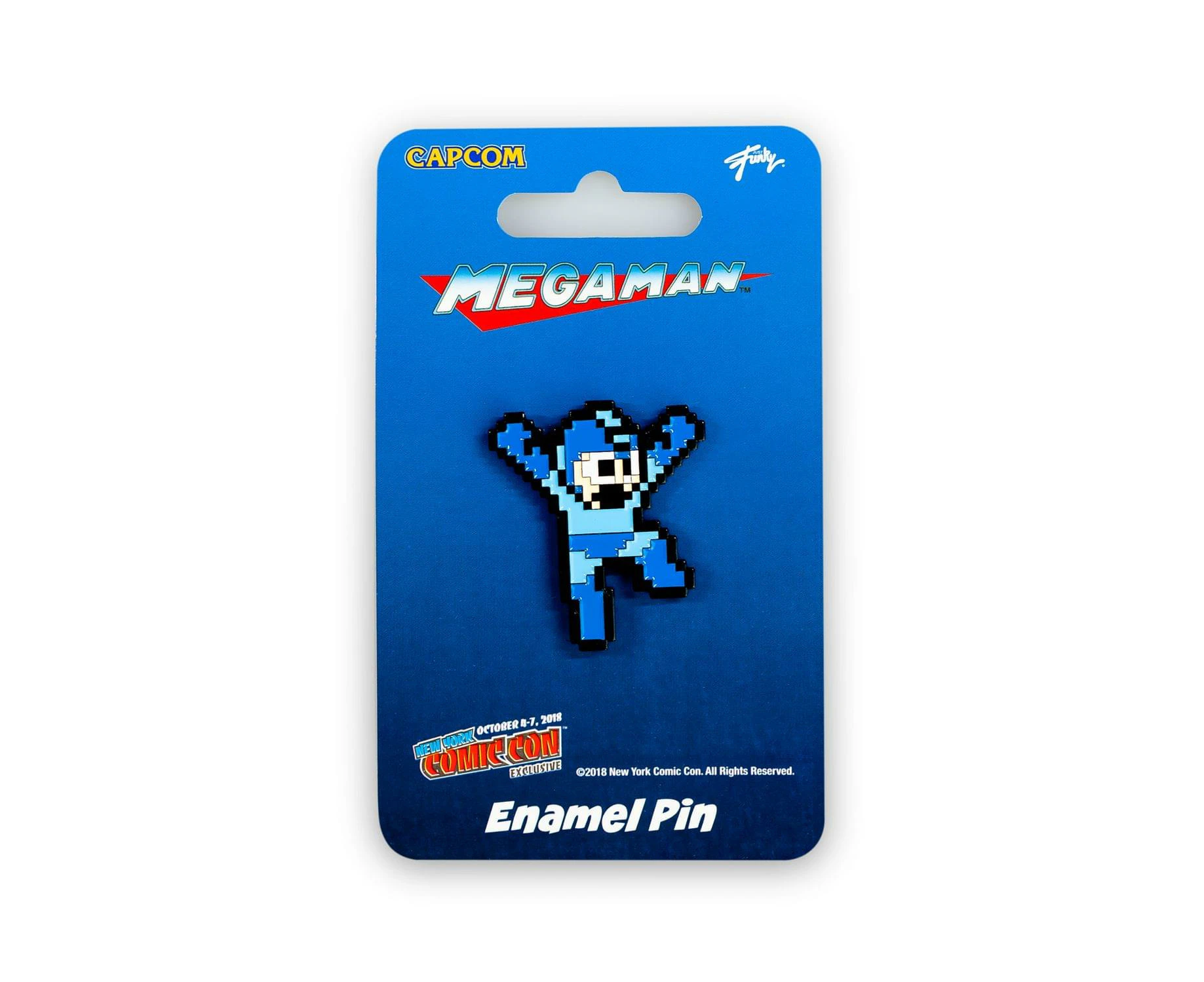 Mega Man Hero Pin | Just Funky Exclusive Mega Man Collectible Pin | 1.5" Tall