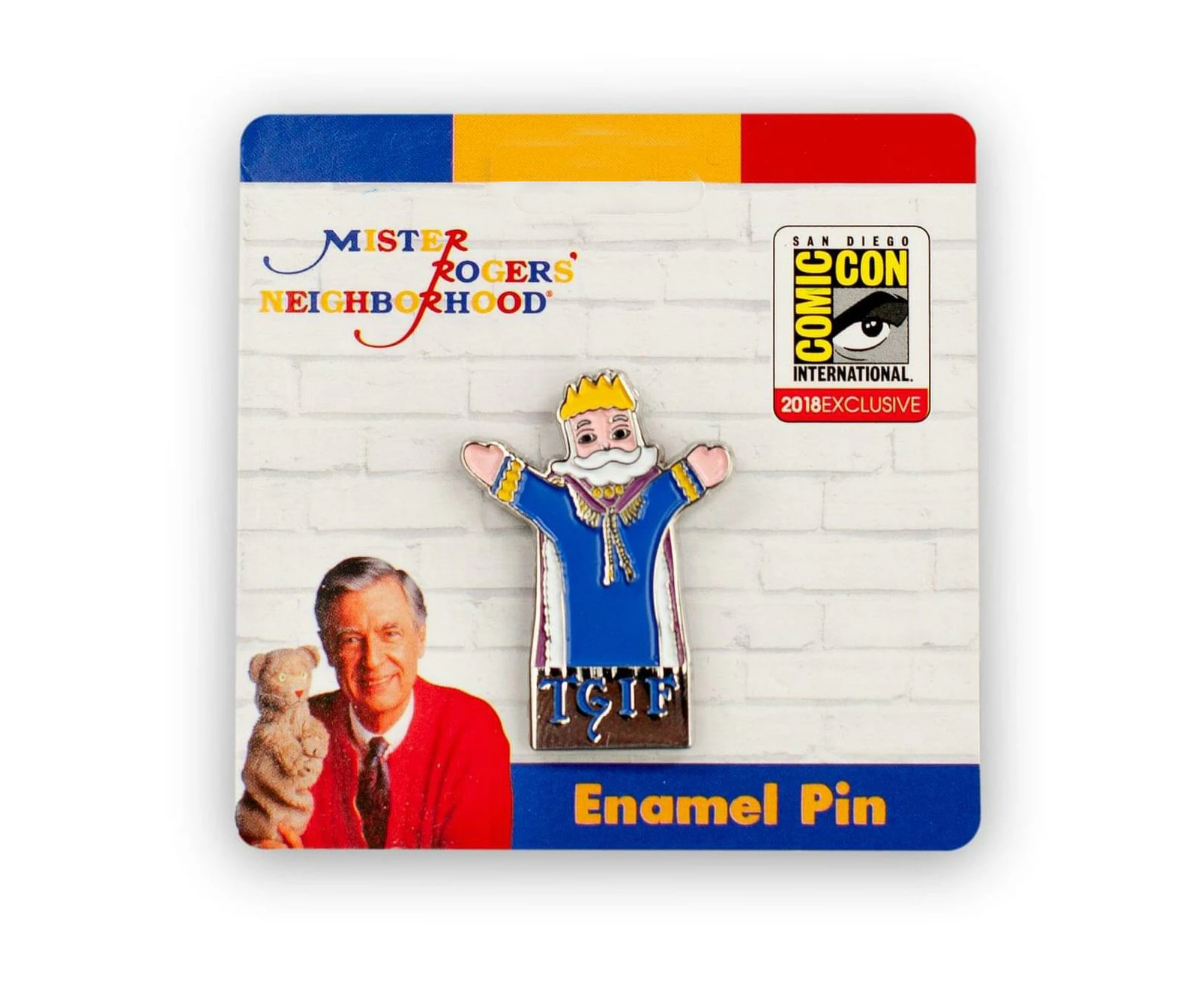 LIMITED Mr. Rogers King Friday “TGIF” Exclusive Enamel Collector Pin