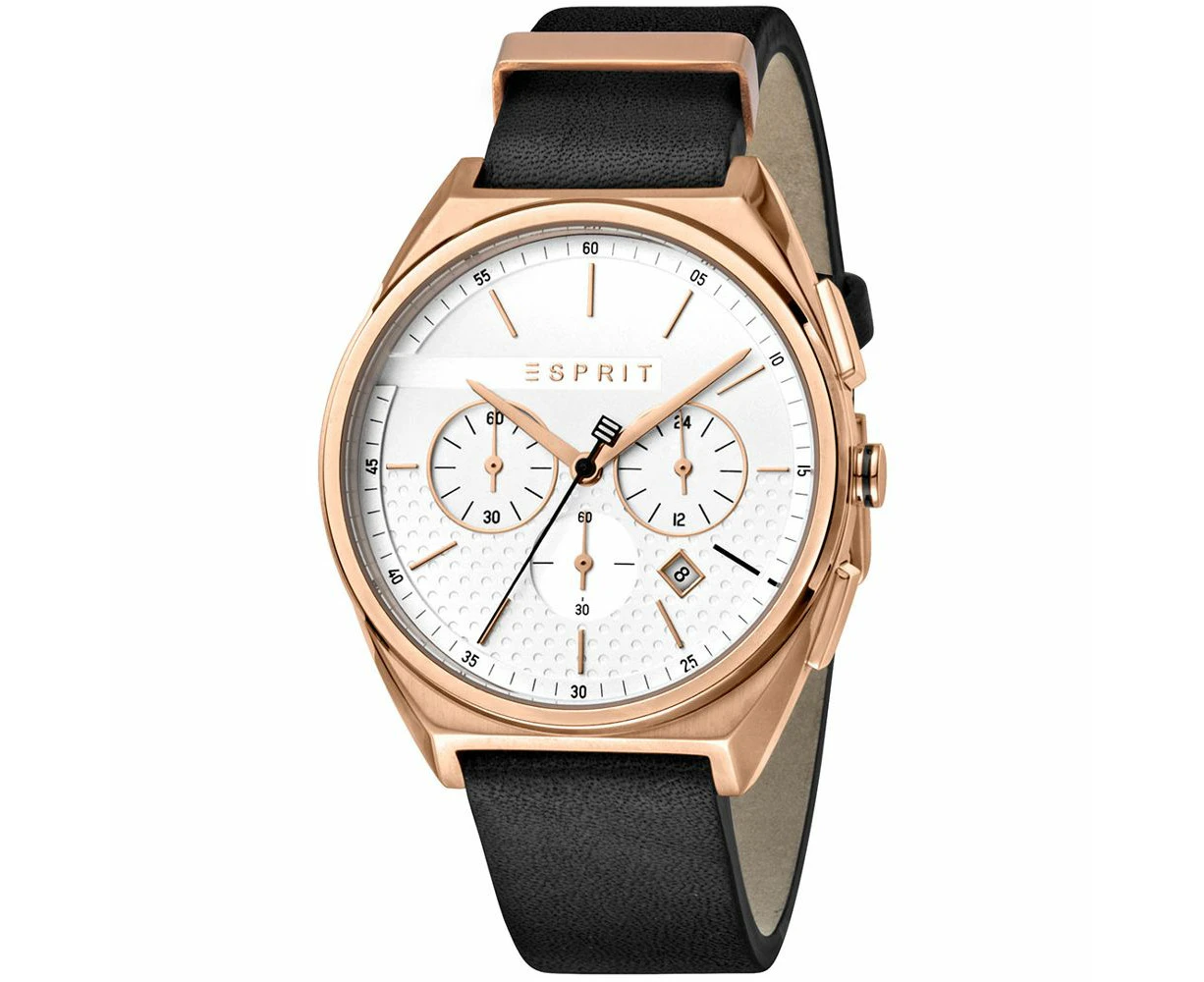 Esprit Black Leather Watch