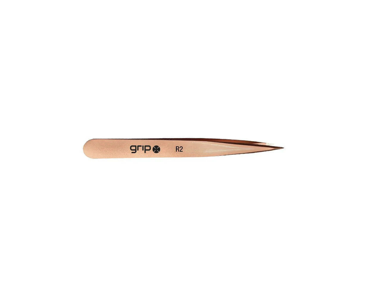 Caronlab Grip Pointed Tip Tweezer R2 (Rose Gold)