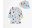 Disney Baby Unitard Swim Set with Hat 2 Piece - Lion King