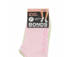 Bonds 4 Pack Logo Lightweight No Show Socks