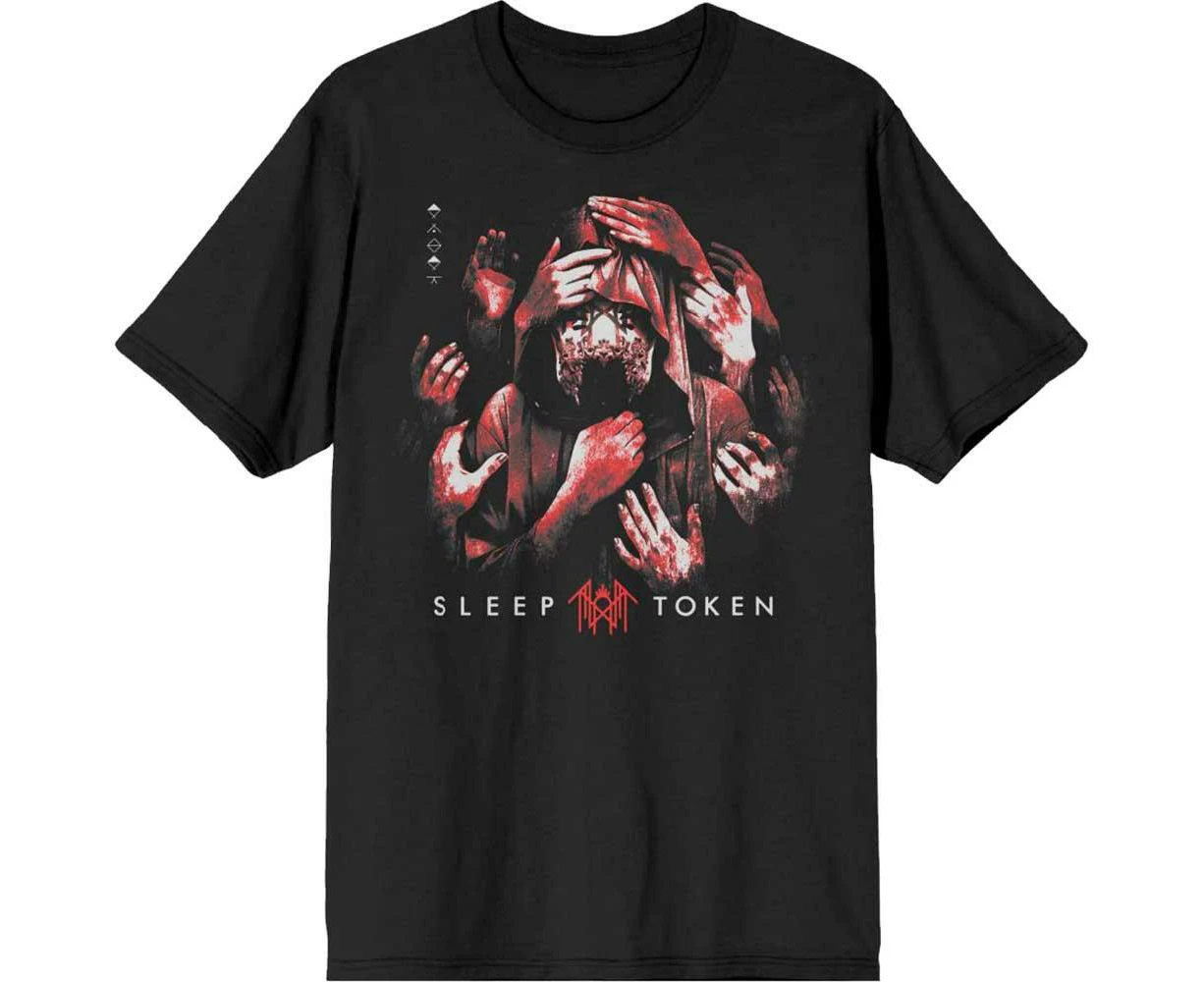 Sleep Token Unisex Adult Grabbing Hands T-Shirt (Black) - RO10870