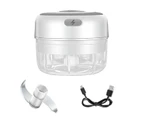 Usb Rechargeable Mini Food Processor Garlic Chopper - White