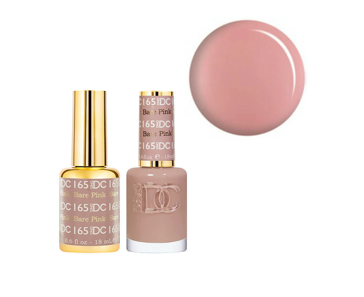 DND 165 Bare Pink - DC Collection Gel & Lacquer Duo 18ml