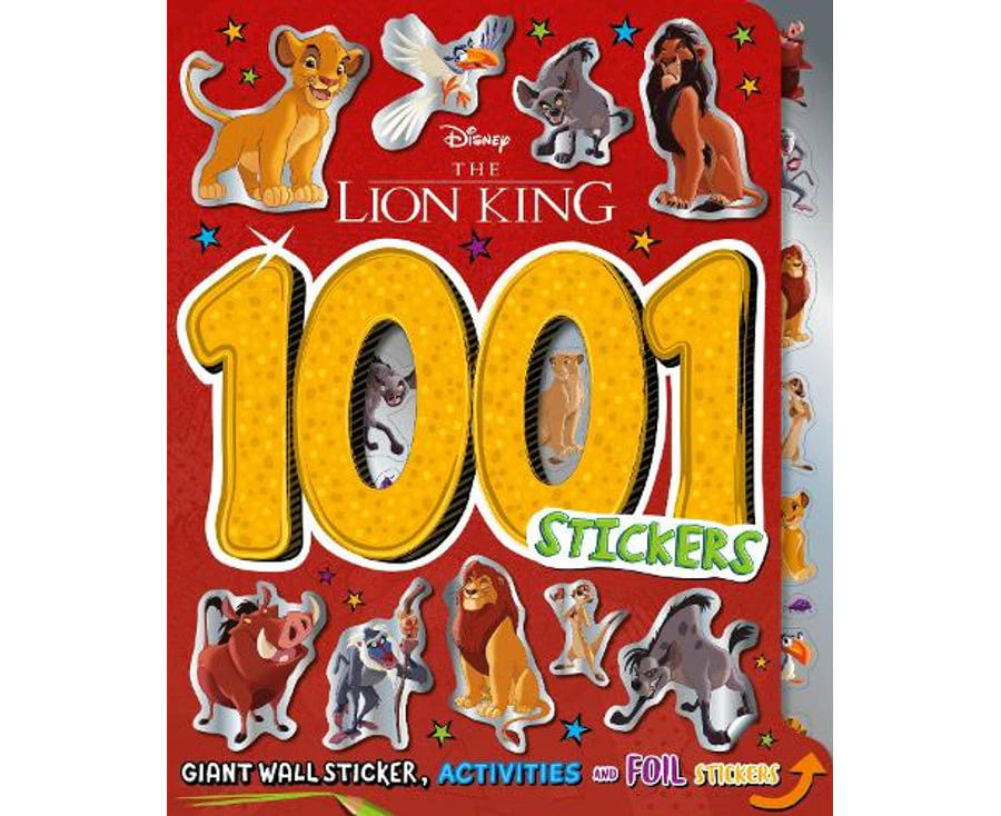 The Lion King 1001 Stickers (Disney) by Walt Disney Paperback.