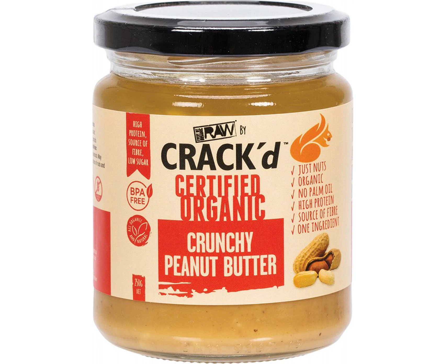 Crack'd Nut Spread (Crunchy Peanut Butter) - 250g