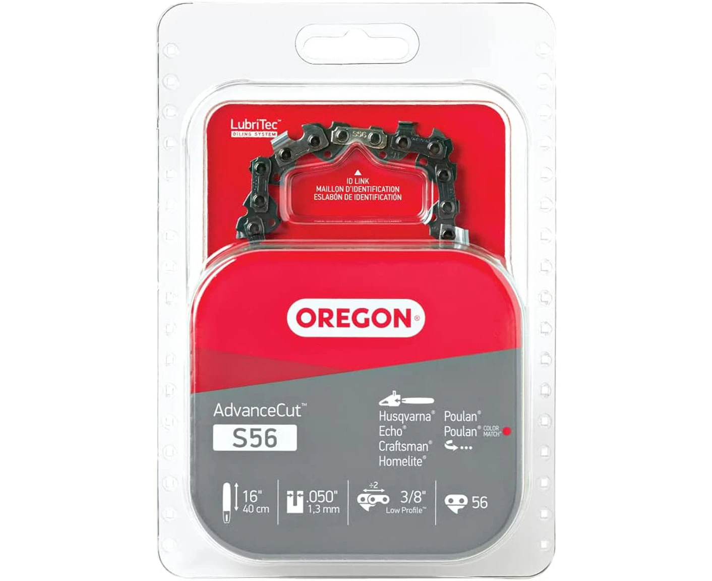 Oregon S56 AdvanceCut 16-Inch Chainsaw Chain Fits Craftsman, Echo, Homelite, Poulan, Remington