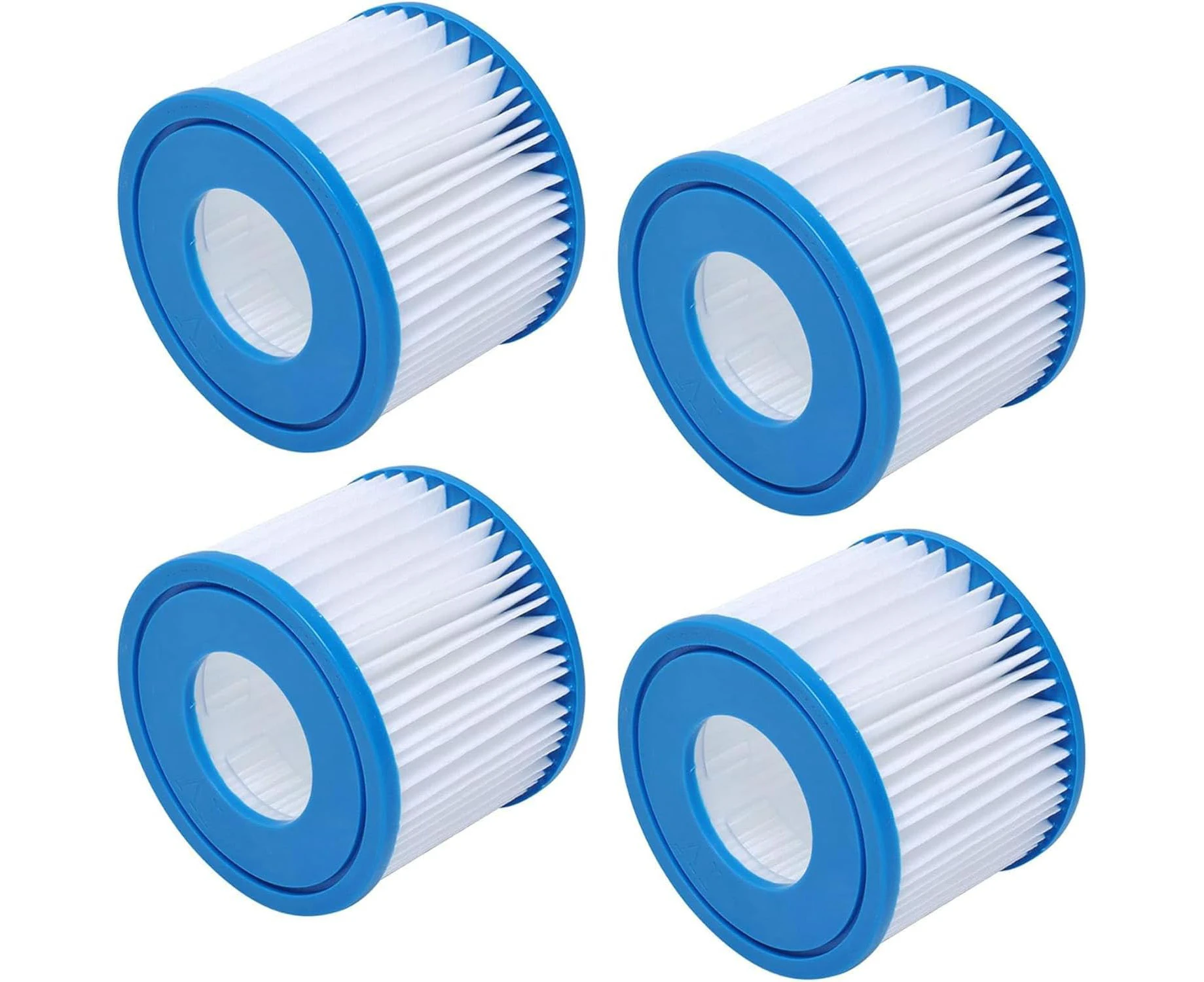 4 Pack Type VI Spa Filter Cartridges, Compatible with Bestway, Lay-Z-Spa and Coleman SaluSpa 90352E 58323, for Inflatable Hot Tubs & Swimming Pools Filter