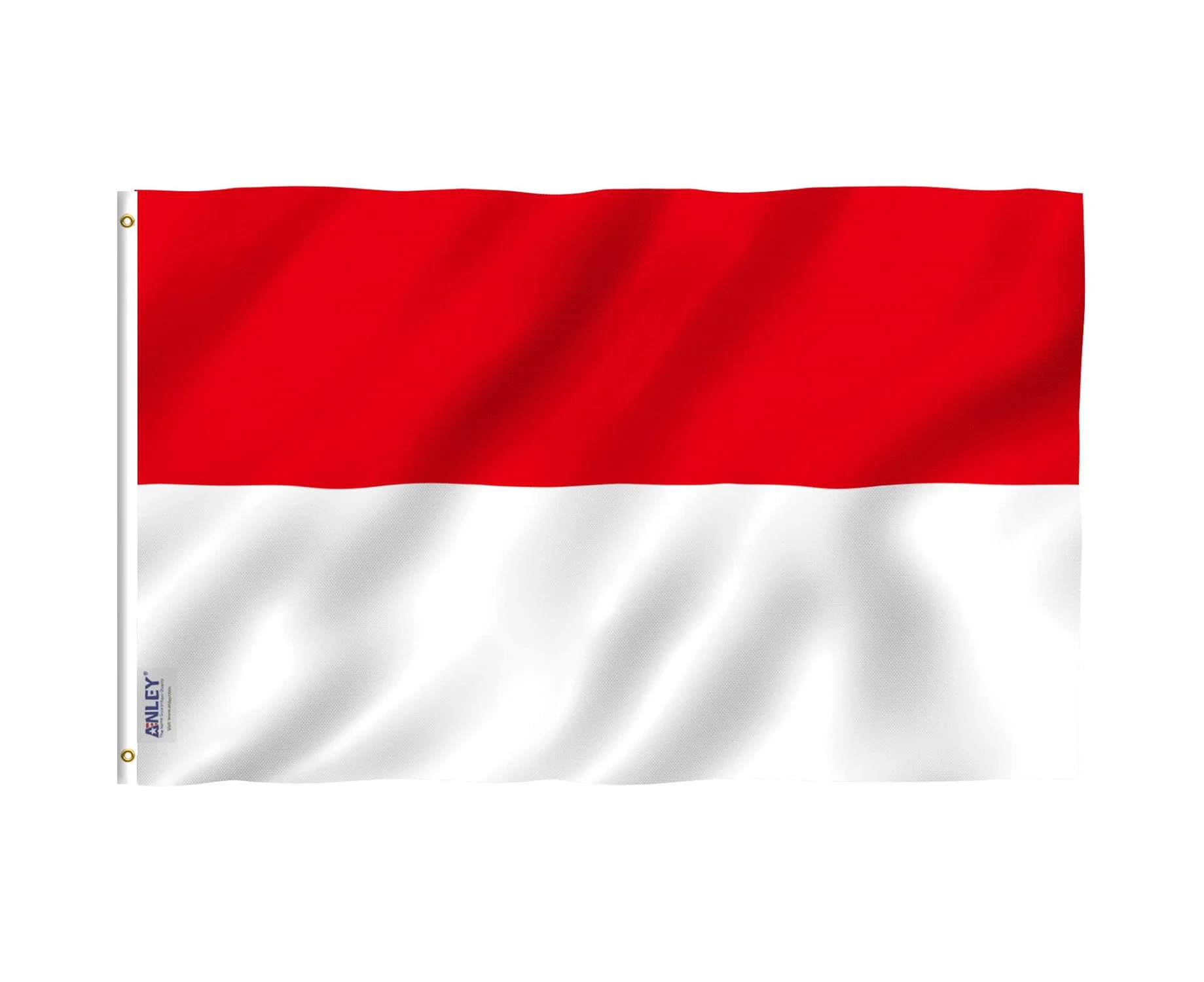 ANLEY Fly Breeze 3x5 Feet Indonesia Flag - Vivid Color and Fade Proof - Canvas Header and Double Stitched - Indonesian Flags Polyester with Brass Grommets