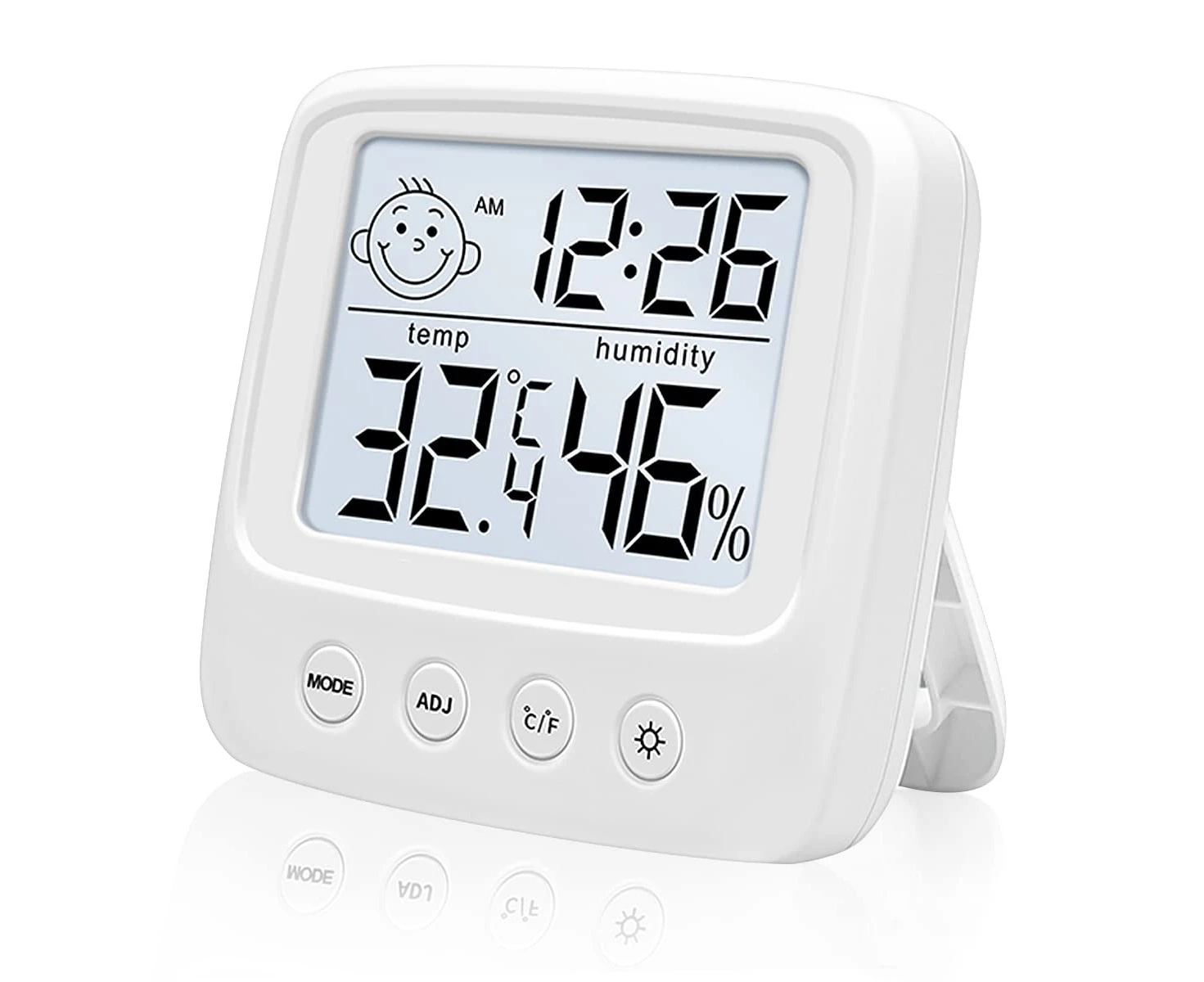 Digital Hygrometer Indoor Thermometer, Room Thermometer Humidity Gauge with Air Comfortable Icon, High Accuracy Temperature Humidity Monitor with Backlight