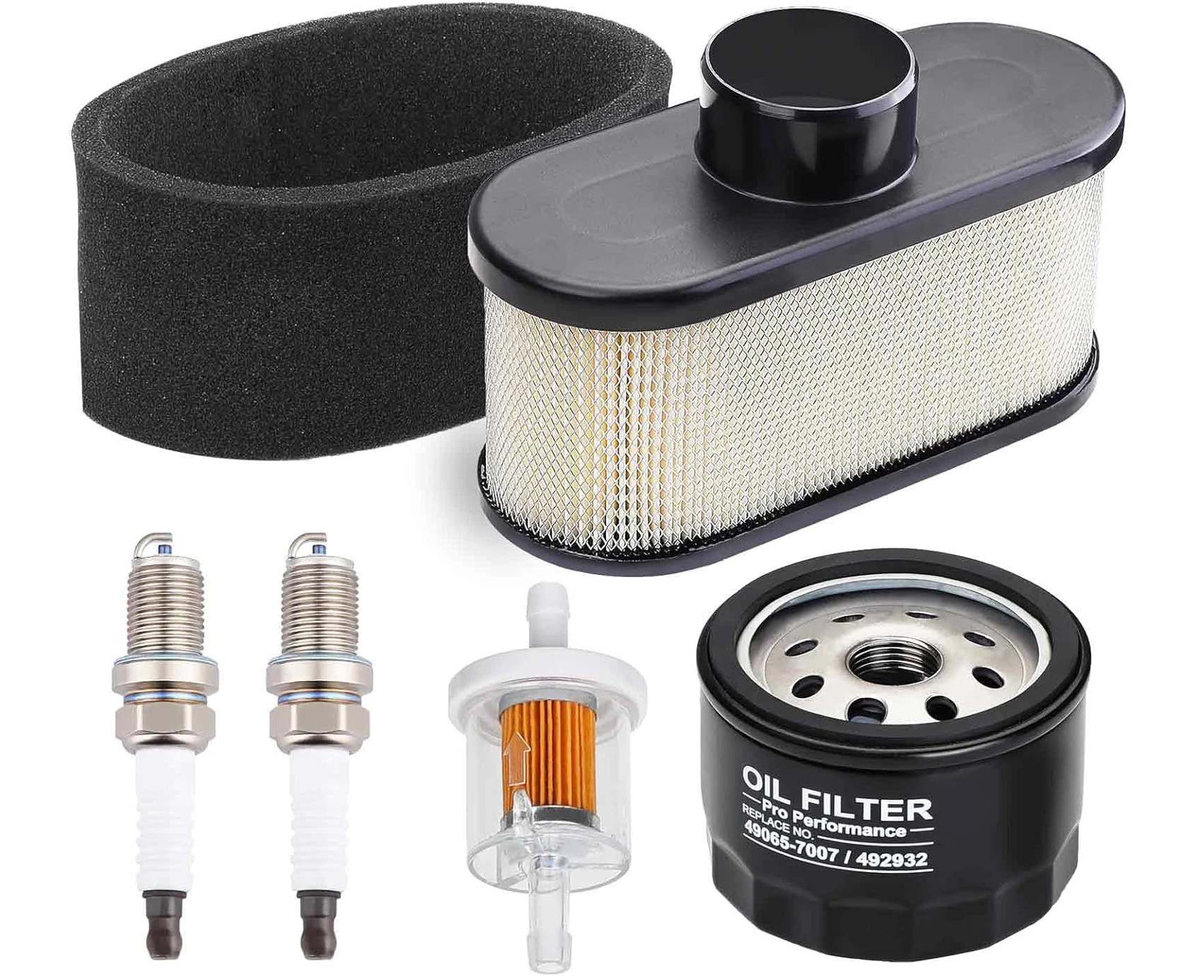 Emmawin FR691V Tune Up Kit for Kawasaki FR651V FR730V FS481V FS541V FS600V FS651V FS691V FS730V Engine Lawn Mower, Replace FR691V Oil Filter 49065-7007 Air