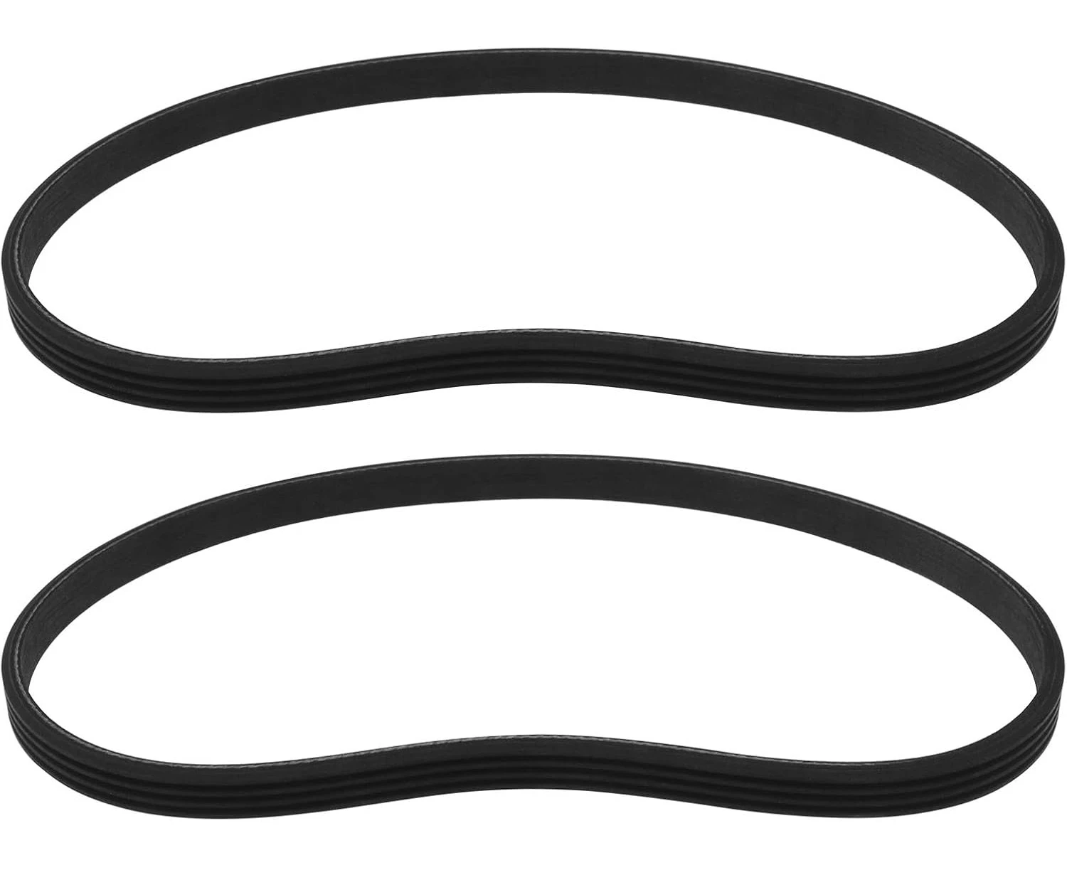 OTOTEC 2PCS 4PJ457 Drive Belt Rubber Timing Belt 180J Closed Loop Timing Band Synchronous Belt Rubber Training Belt 9.36mm Width for Lawnmowers Black