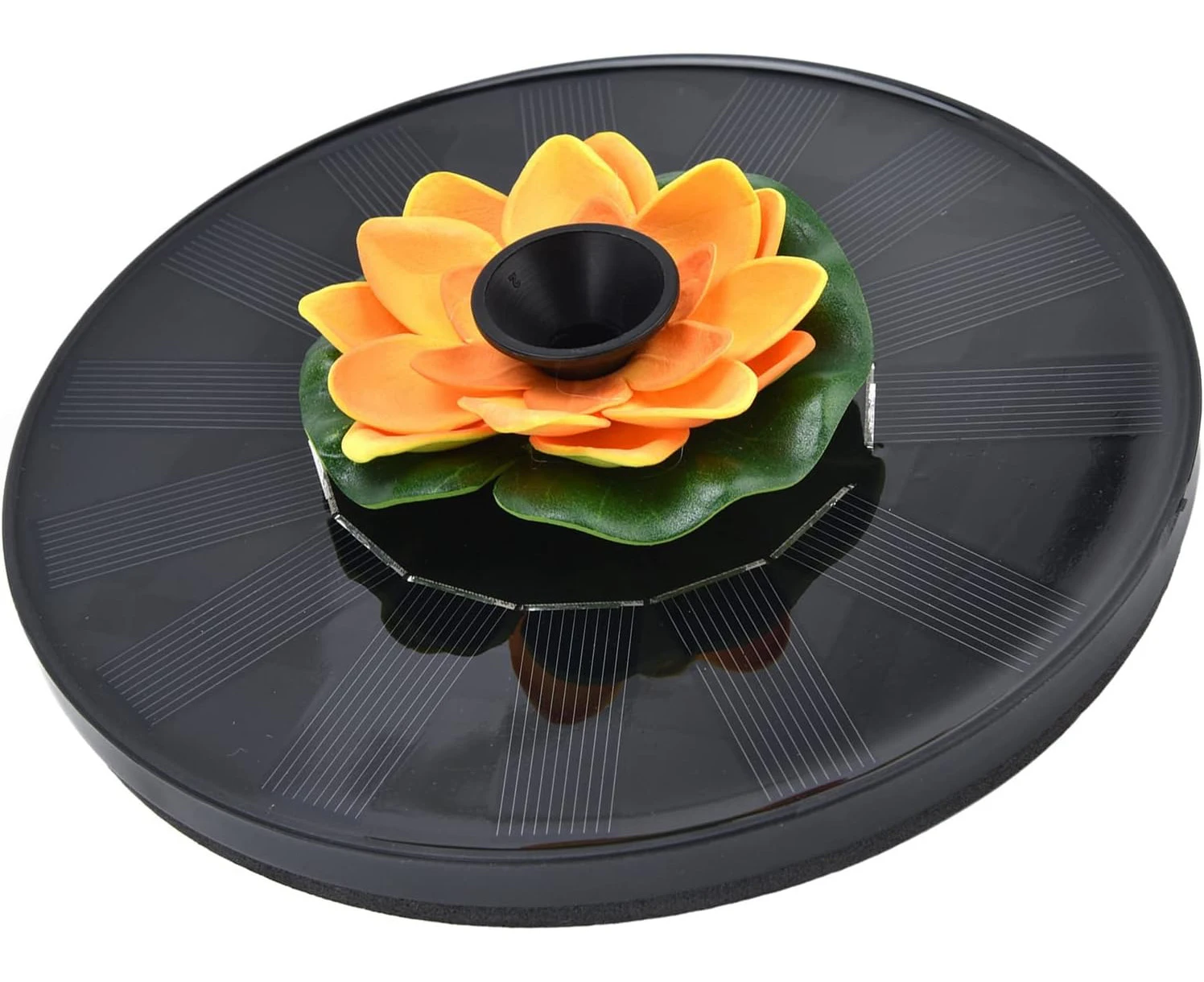 Floating Solar Fountain, Interesting Easy to Use Mini Solar Powered Water Fountain for Pond Pool Outdoor(#1)