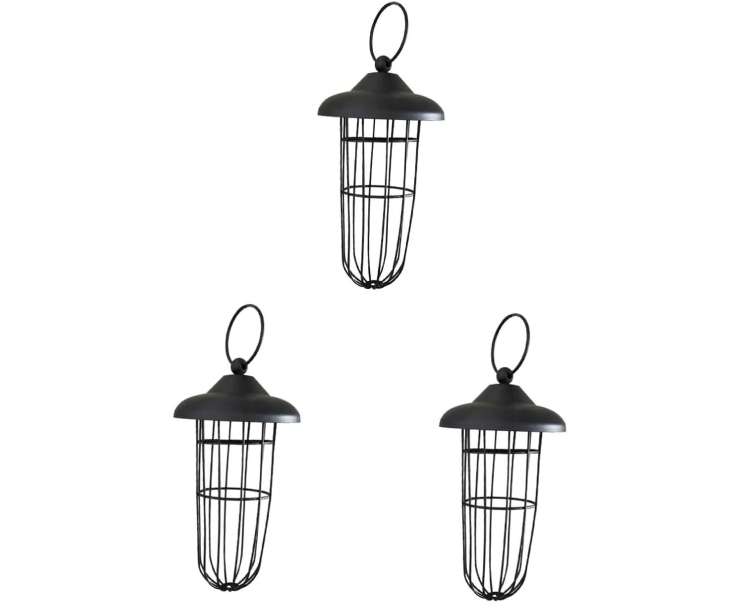 Ipetboom 3pcs Mesh Bird Feeder Plastic Stand Squirrel Feeders Wire Cages for Bird Feeders Bird Spray Millet Parakeet Treat Holder Metal Birds Feeder Hangin