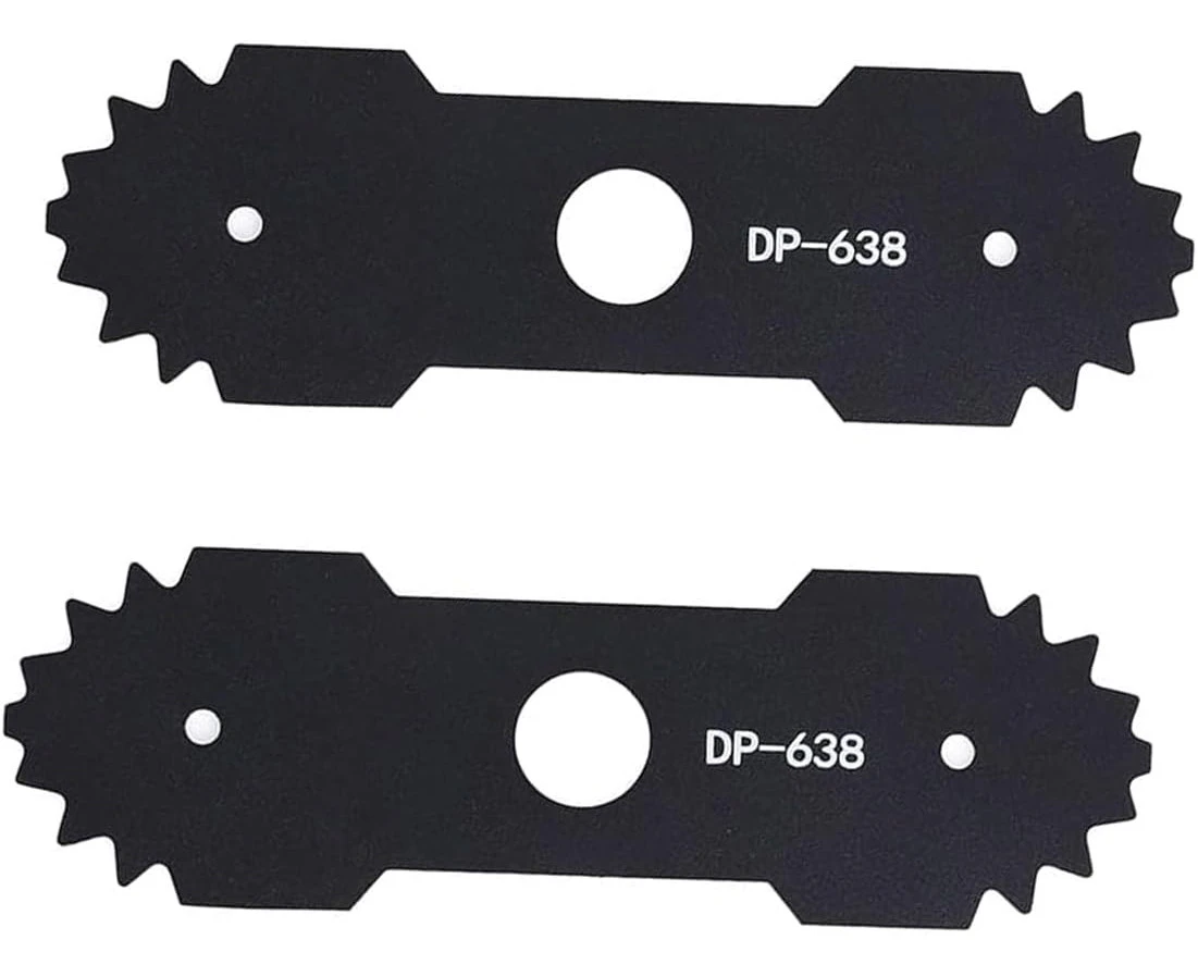 WEZCHUGHAOL 2 PCS Heavy Duty Lawn Mower Edger Blades with Teeth - Compatible with Ryobi Edger RY13050 RY13050A RY15518 RY40030 - Durable Steel Replacement