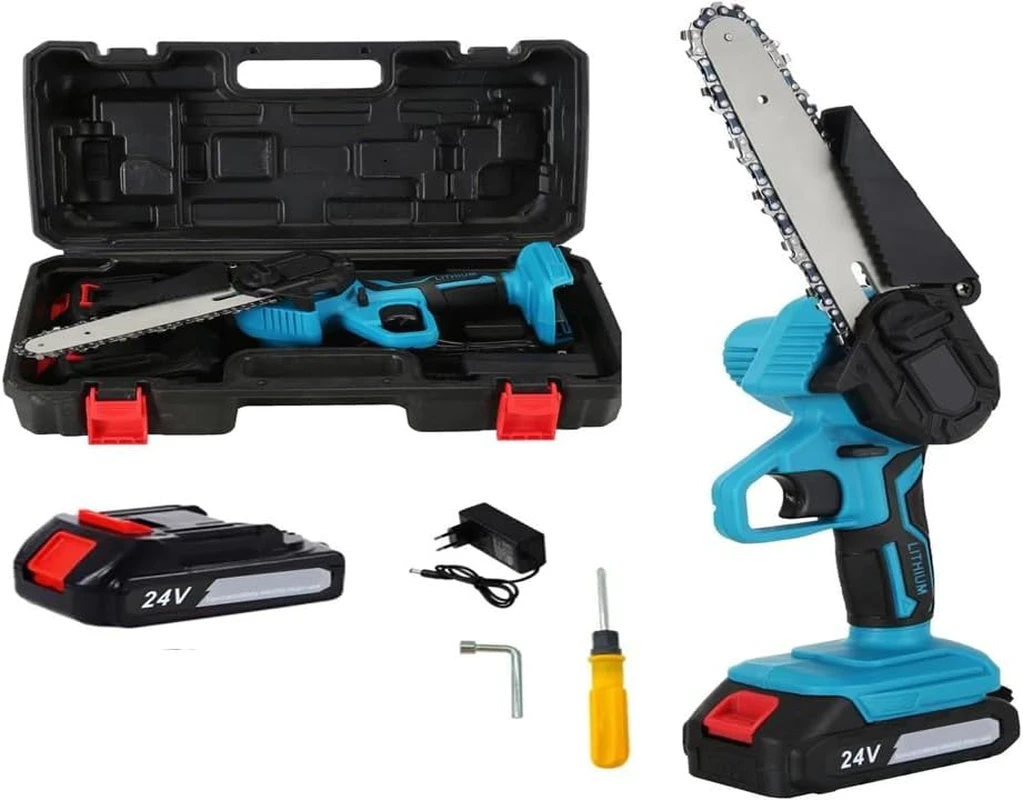 TAVICE Compatible 12'' Electric Chainsaw Cordless Brushless Wood Cutting For Makita 18V Battery