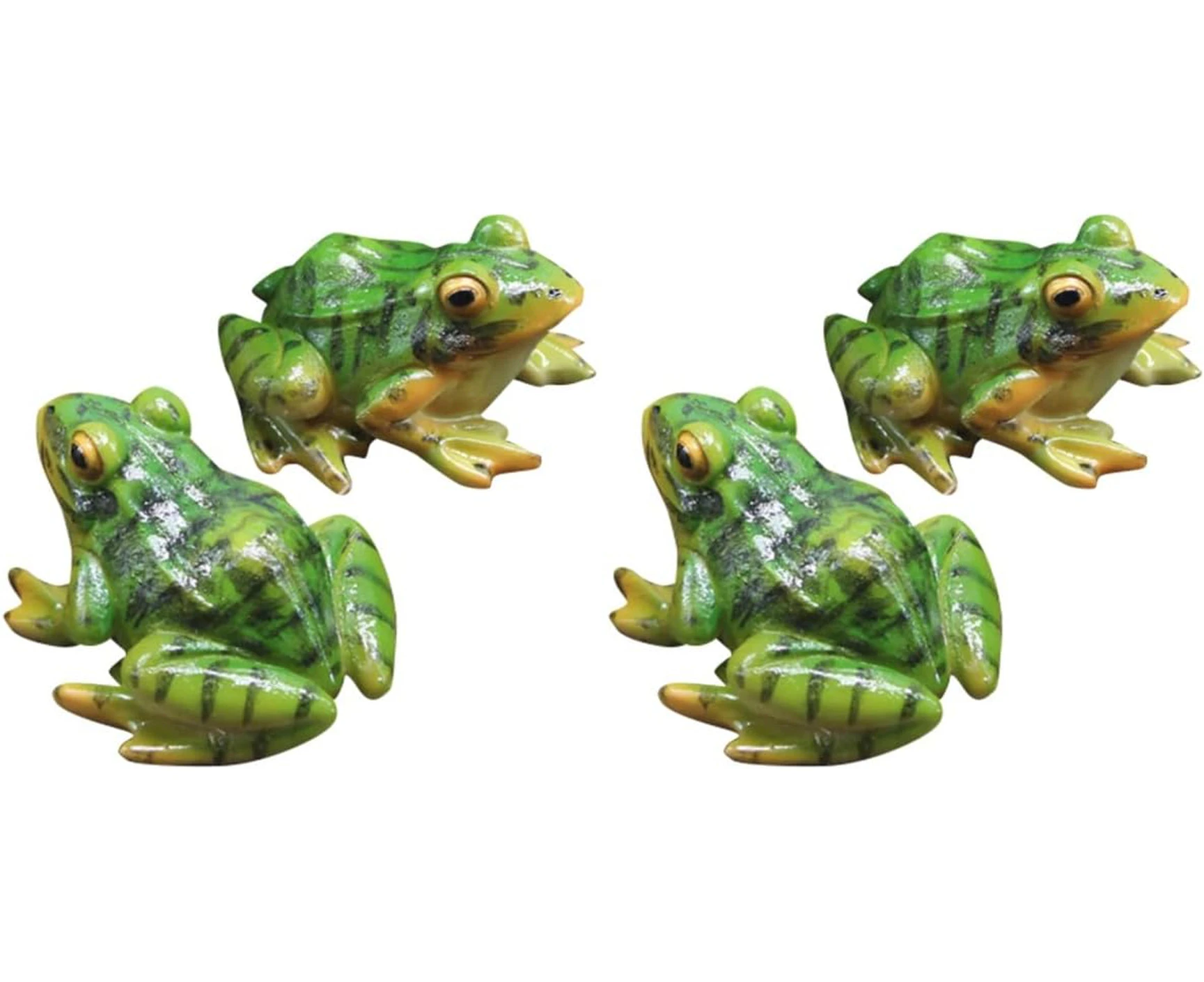 FOMIYES 4 Pcs Micro Landscape Simulation Frog Ornament Statues Ceramic Frog Garden Fairy Ornaments Outdoor Frog Desk Decor X Fish Tank Decorations Frogs De