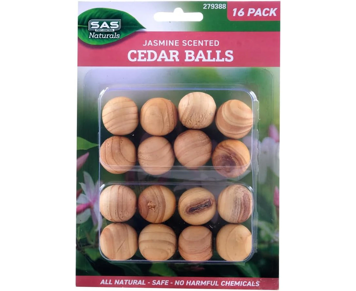 SAS Pest Control Jasmine Scented Cedar Moth Balls (Pack of 16)