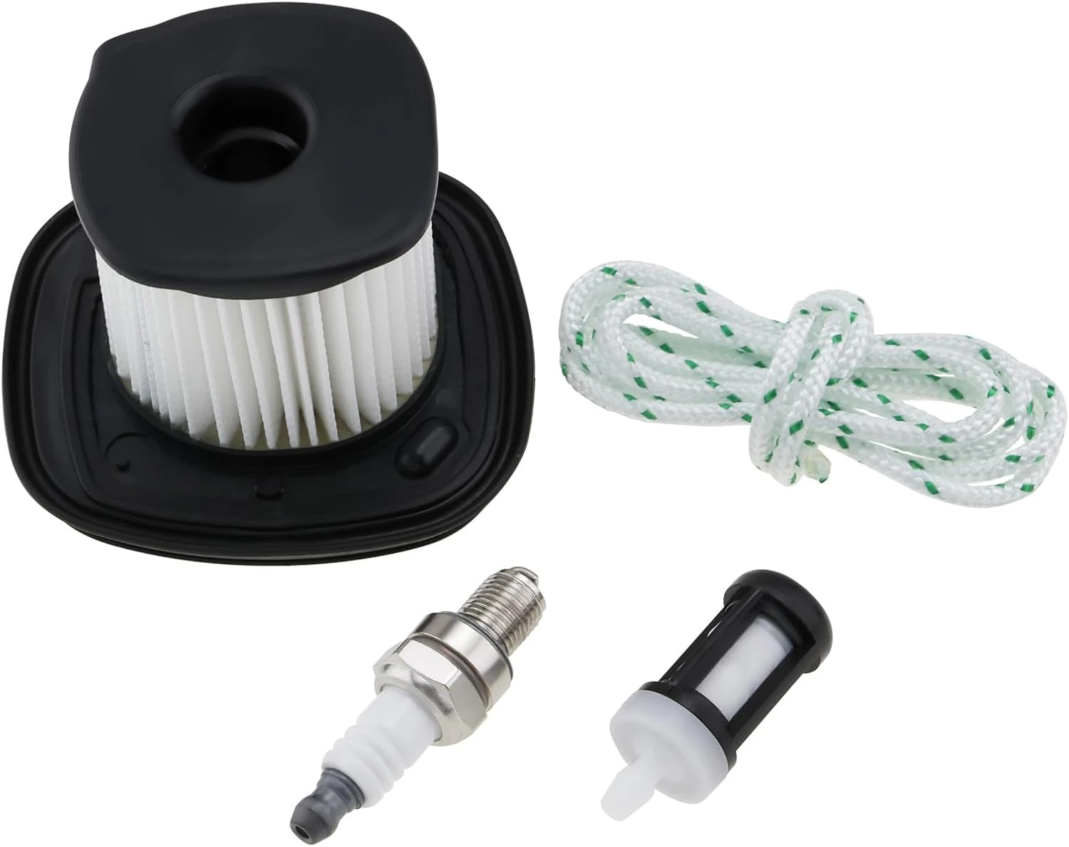 OTOTEC 4Pcs Service Kit Include Air Filter Fuel Filter Spark Plug Pull Cord Compatible with Stihl SH86 SH86C BG86CE BG86Z BG86CEZ Leaf Blower