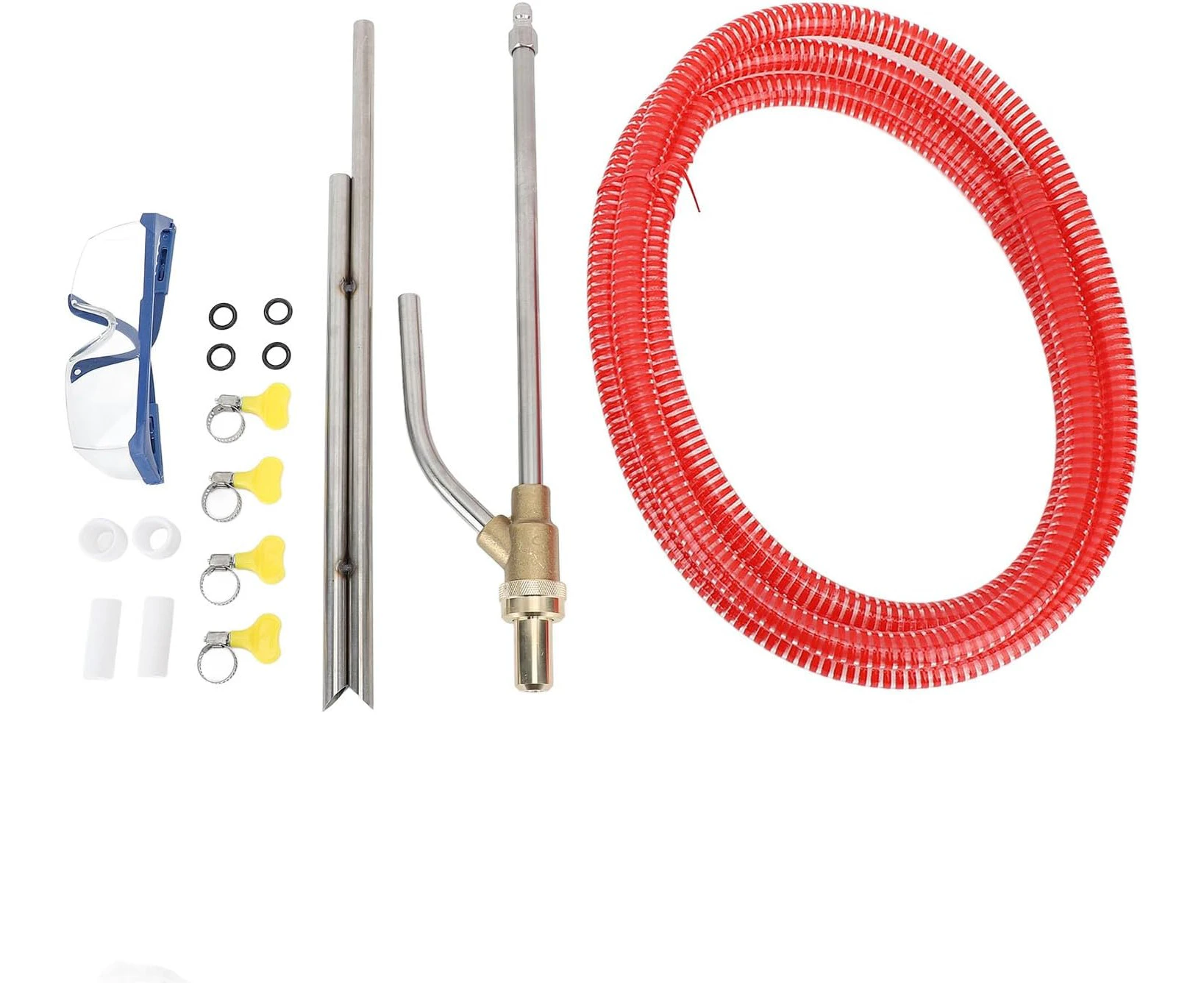 Pressure Washer Sandblasting Kit, Wet Abrasive Sandblaster Attachment, Power Washer Sandblasting Nozzle Replacement Kit, 1/4 Inch Quick Disconnect Sandblas