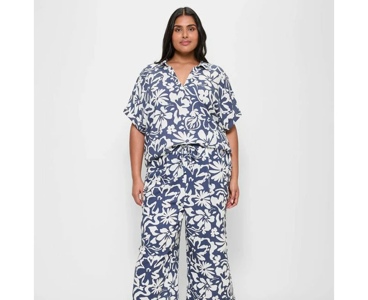 Target Plus Size Linen Blend Wide Leg Pants