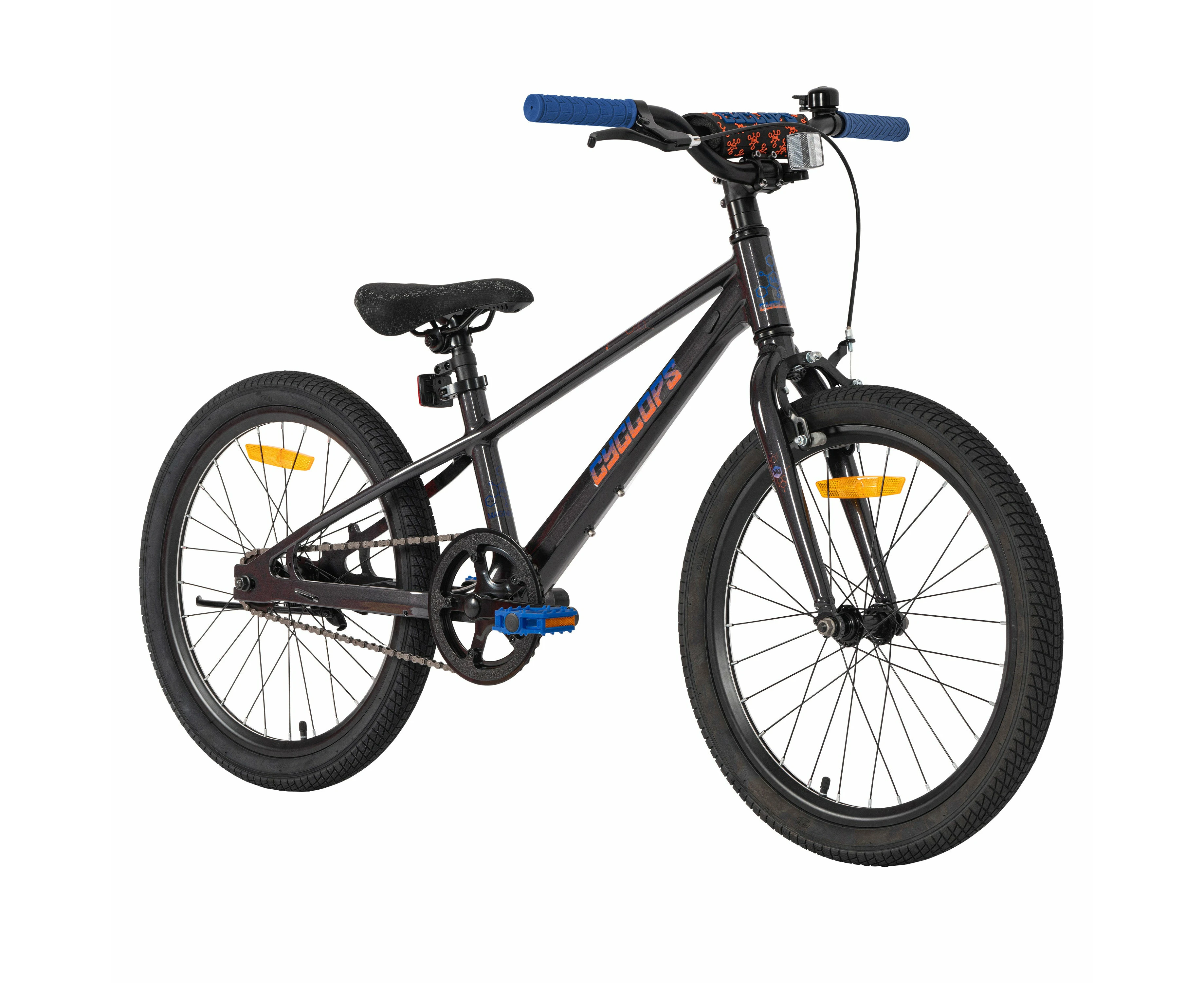 Cyclops 50cm Magnesium Kids Black/Blue Bike